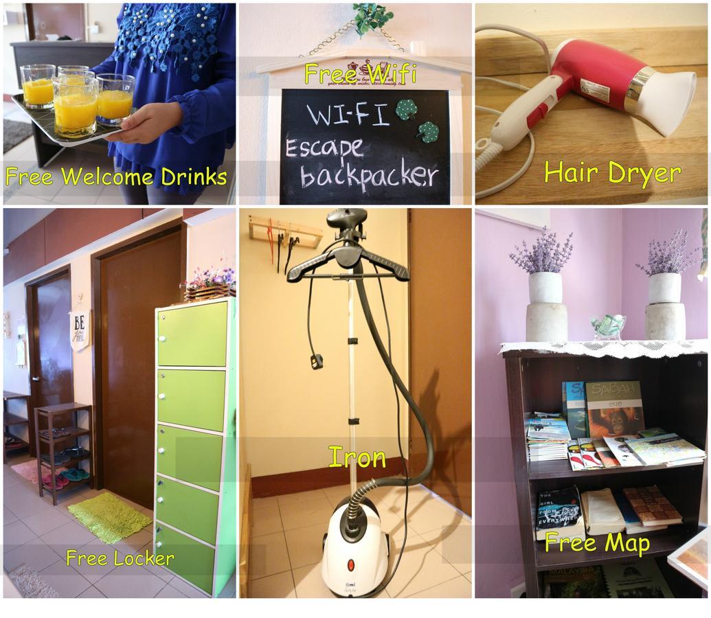 Escape Backpackers Kk Hostel Κότα Κιναμπαλού Εξωτερικό φωτογραφία